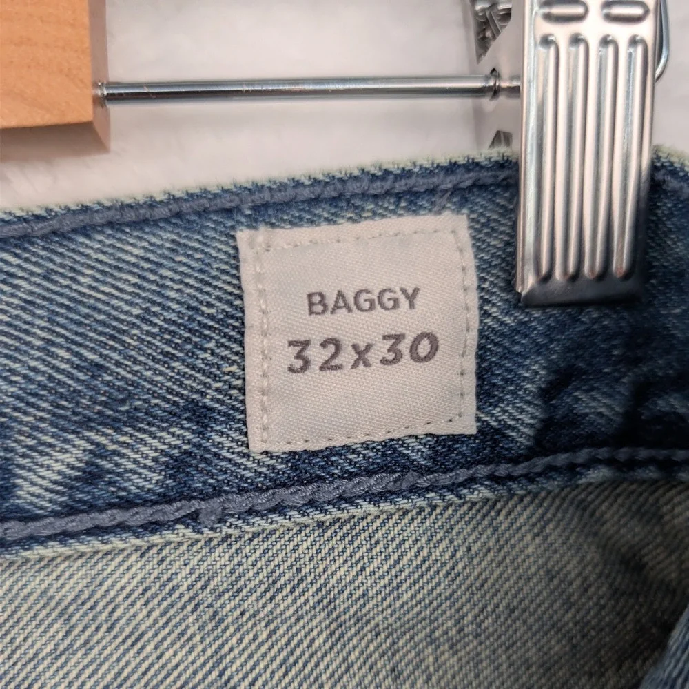 PacSun Jeans Men's 34x29 Blue‎ Baggy Wide Leg Skater Streetwear 90s Retro Denim